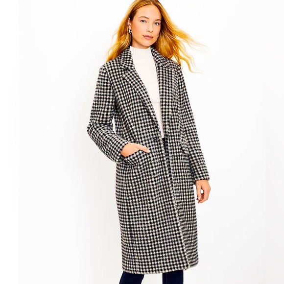 LOFT Jackets & Blazers - Ann Taylor Checked Coat